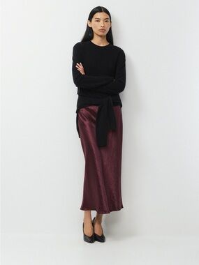 Aritzia Babaton Slip Satin Maxi Skirt